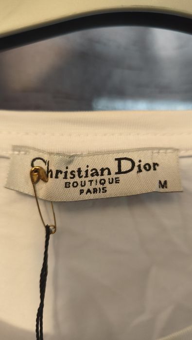 biała damska koszulka Dior