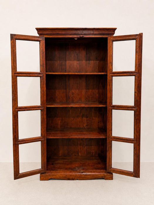 Ładna witryna kolonialna palisander / lite drewno biblioteka dowóz wysyłka