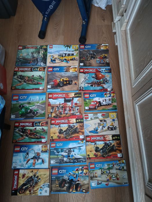 Kocki lego duży zestaw z instrukcjami