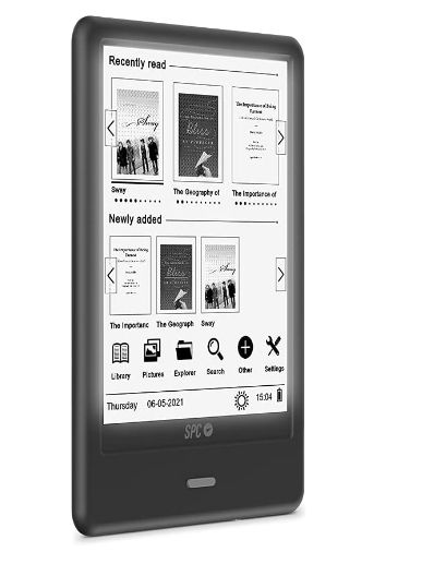 uszkodzony czytnik spc 5641n 8 gb 6 cali czarny 1500 mah