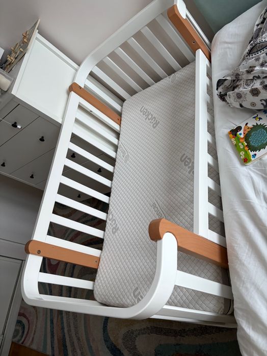 Łóżeczko Veres Monaco białe / 80x60 cm / 120x60cm