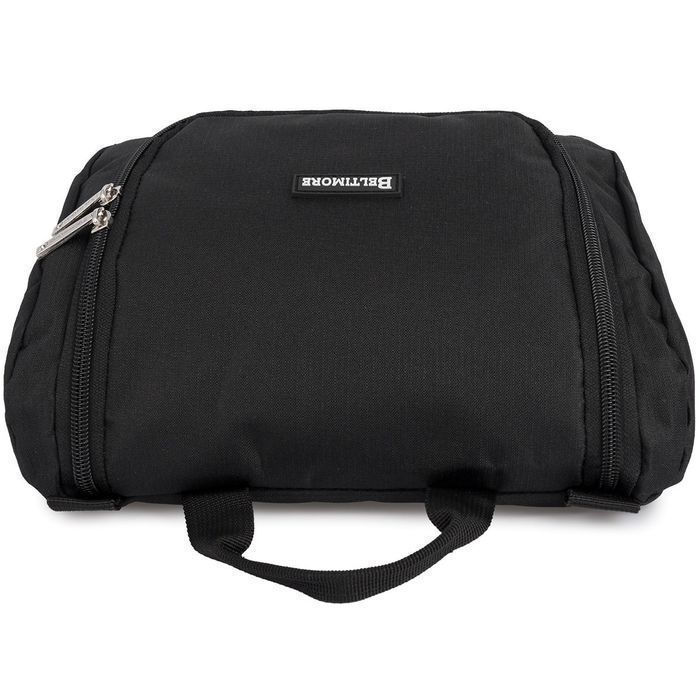 Kosmetyczka podróżna czarna unisex organizer lusterko Beltimore