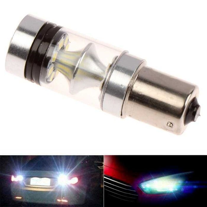 LED лампочка 1156 BA15S P21W светодиодная задний ход повороты стопы ...