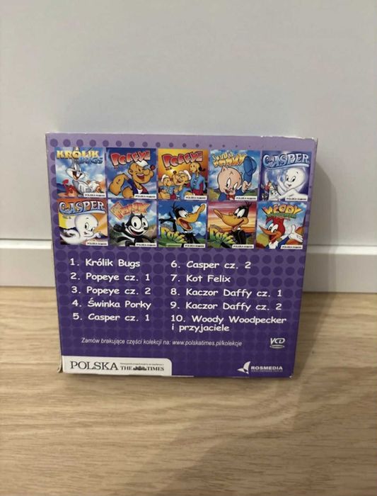12 bajek VCD: Królik Bugs, Kaczor Daffy, Świnka Porky, Popeye i inni