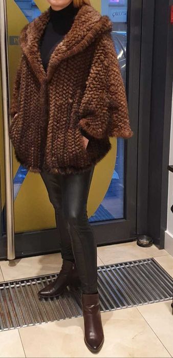 sprzedam nowe  futro z ogonek norki