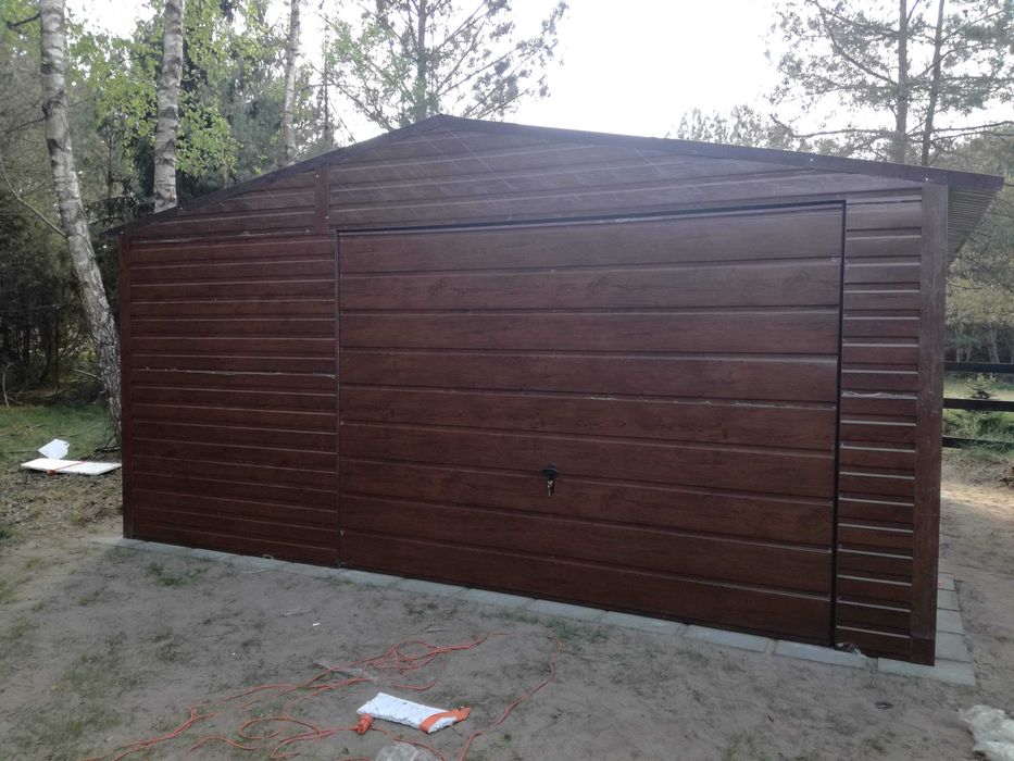 Garaże blaszane na budowę,tani garaż blaszak,3x5,3x7,4x6,7x5,producent