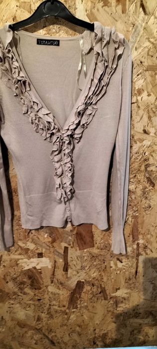 Casaco malha em bege