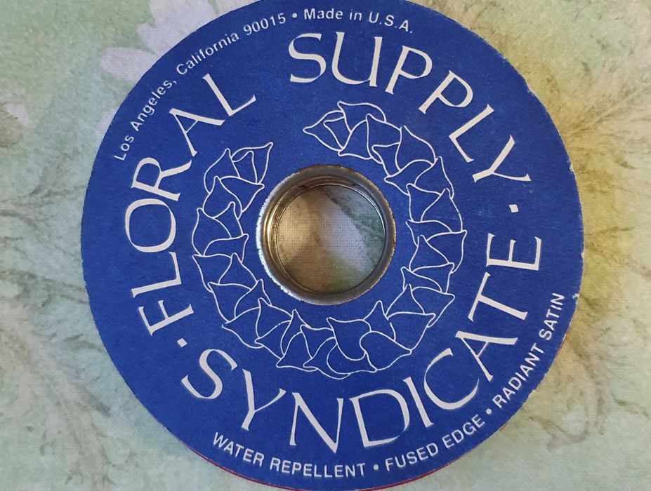 RARA Bobine de Fita de cetim Red/White/Blue, 45m, NOVA - USA - Anos 50