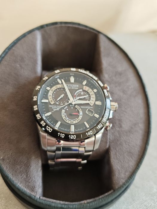 Citizen Eco-Drive Radio-Controlled AT4008-51E | Szafir | WR 200M | Pełen Komplet