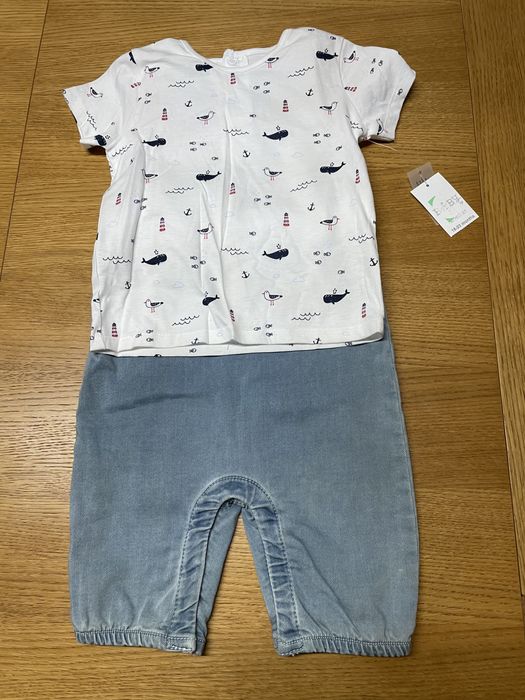2 x Bluzka krótki rękaw + spodenki 18-24 m-cy