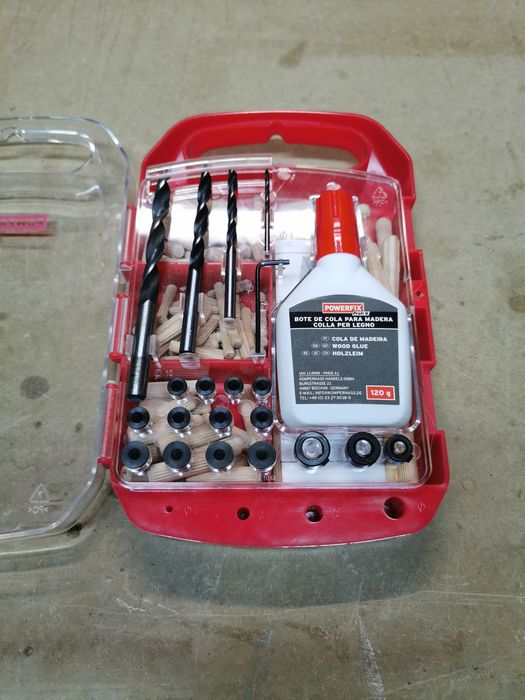 Conjunto de furação para cavilhas da POWERFIX