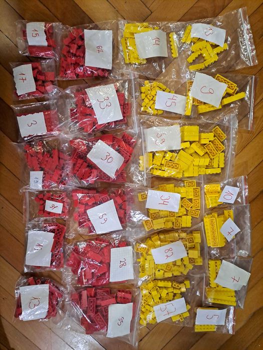 Конструктор Lego на вагу мікс