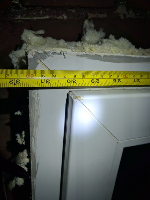 Okno PCV Prawe 800x1290x70