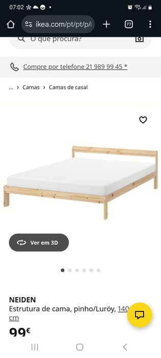 Mobília, mesa, cama, mesa de cabeceira armário