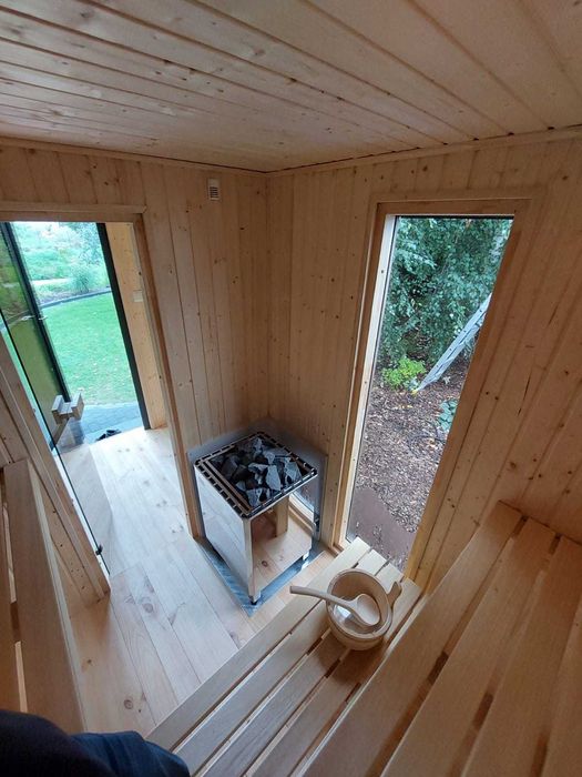 SAUNA PREMIUM pełen zestaw izolowana abachi harvia piec JACUZZI