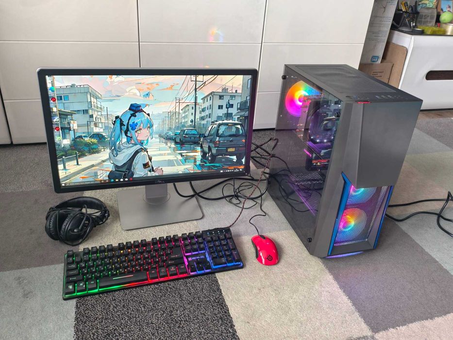 Ігровий ПК Ryzen 5 5600/ 16 гб ddr4/ GTX 1660 6gb/ SSD 512 гб + IPS 24