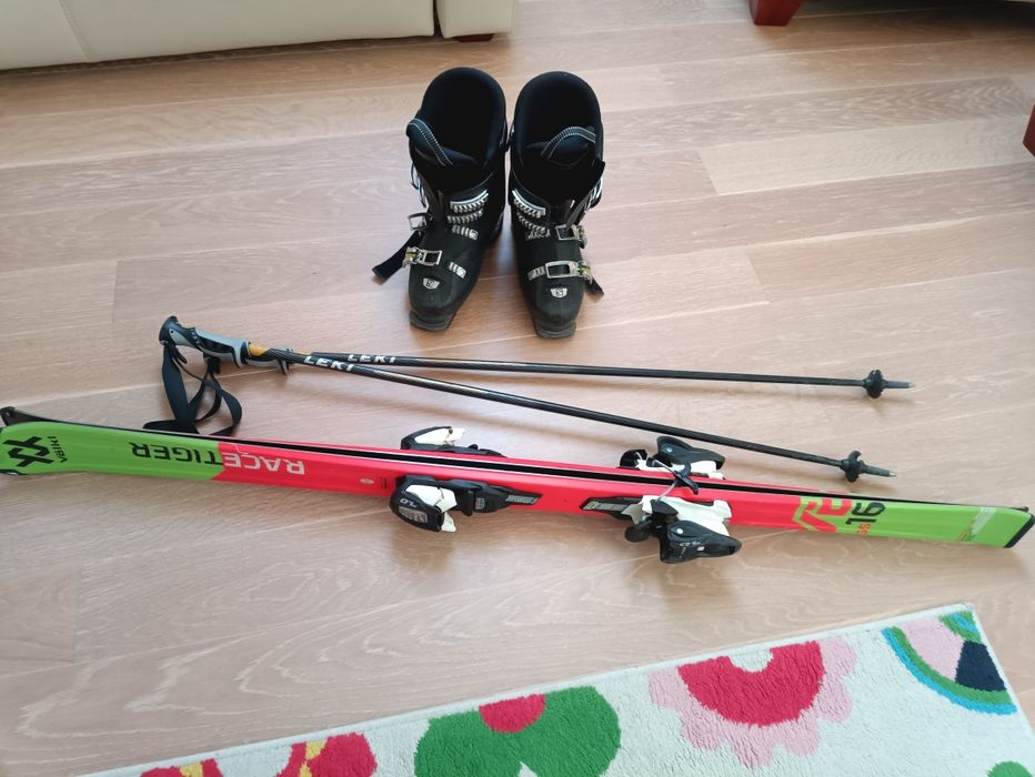 Narty Volkl + buty Salomon +kijki