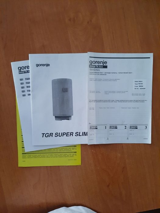 Продам водонагреватель gorenie TGR SUPER SLIM 50 л.