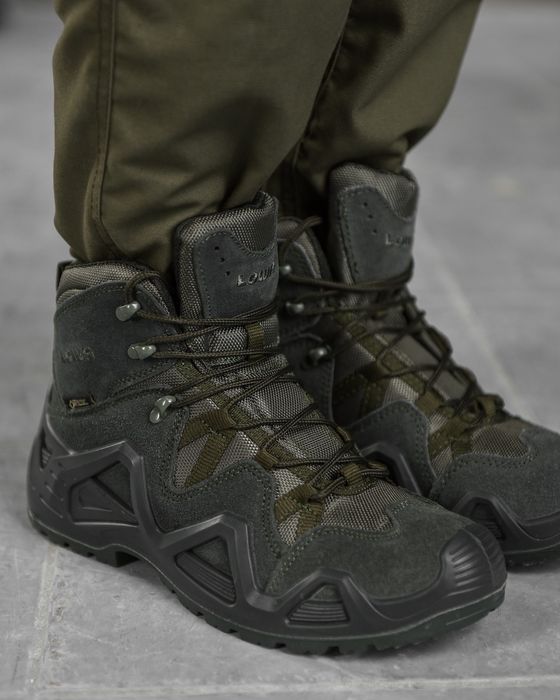 тактические ботинки берцы Лова LOWA haki gore tex берці Лова