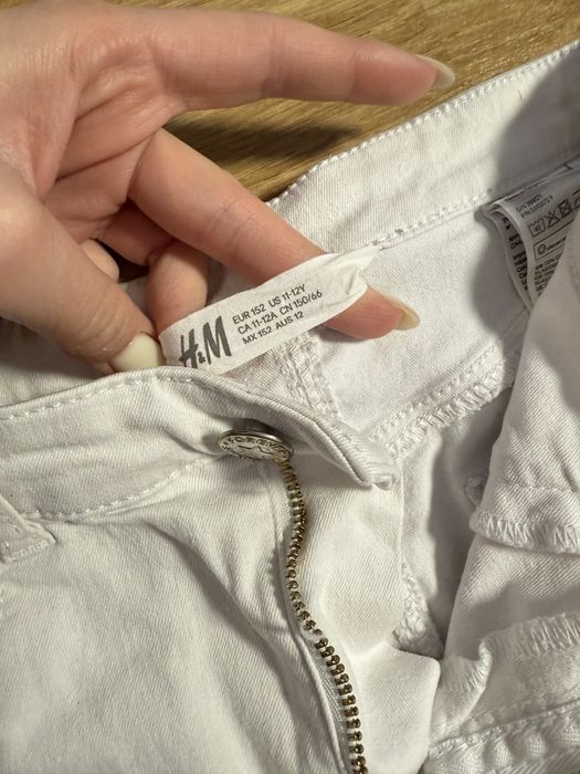 Штани білі H&M, розмір XS , скіні