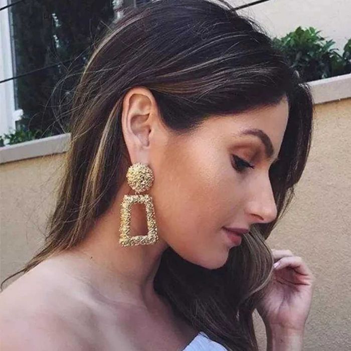 Сережки серьги геометричні