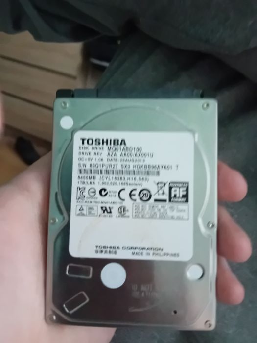 Dysk 1000GB 1TB do laptopa PC 2,5" Toshiba MQ01ABD100