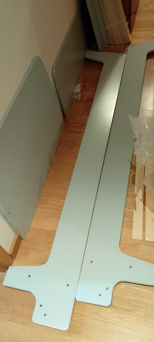 Cama de criança com banquinho, Estrado e Colchão / 90 x 190 cm