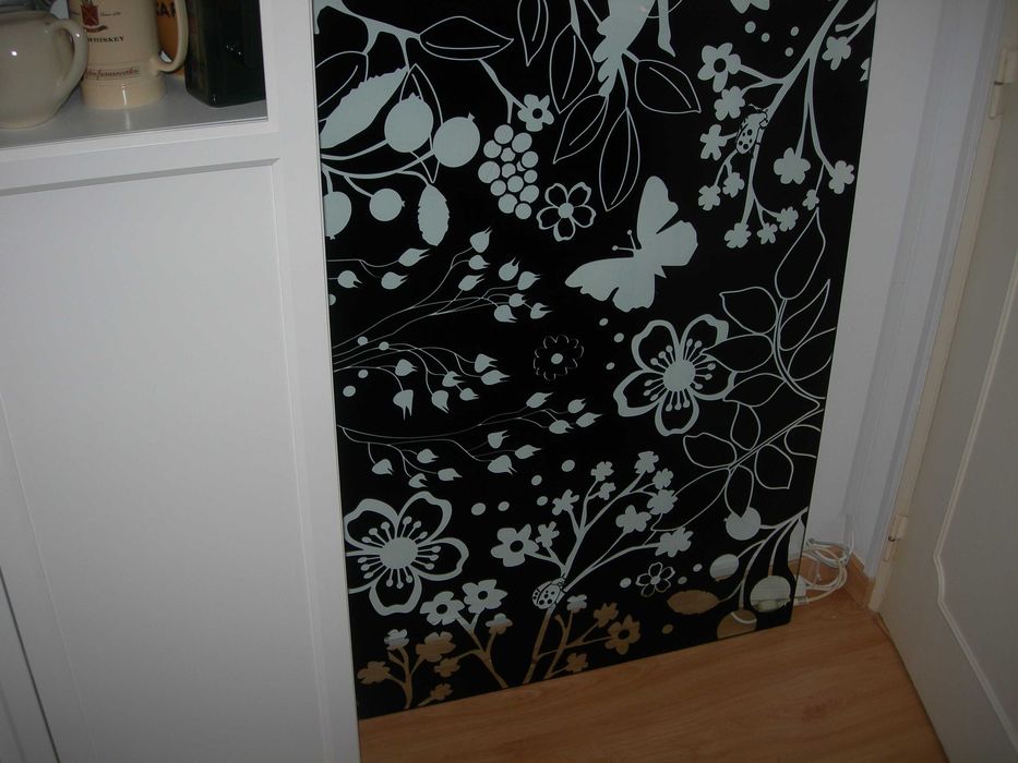 Vidro de secretaria. Tampo Ikea.