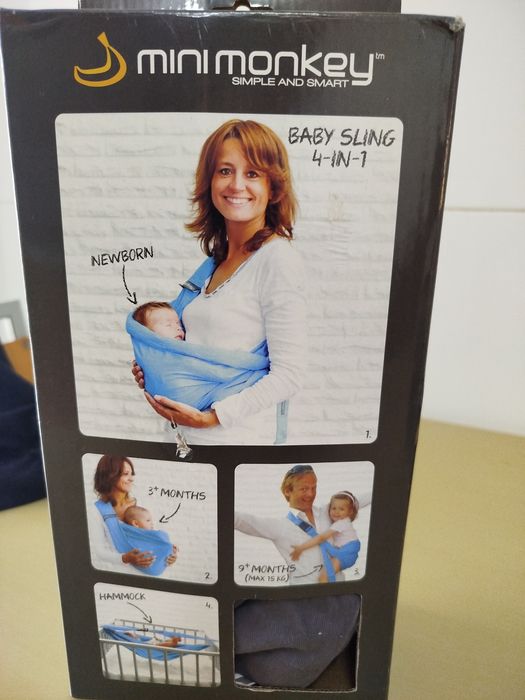 Marsupia minimonkey 4 in 1 
Ideal para transporte d