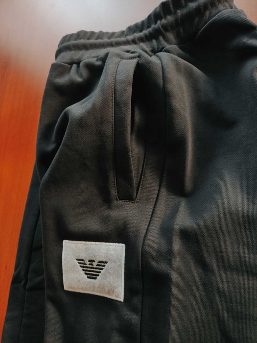 Emporio Armani EA7 Nowy Dres Męski Komplet Bluza + Spodnie Bawełna M/L