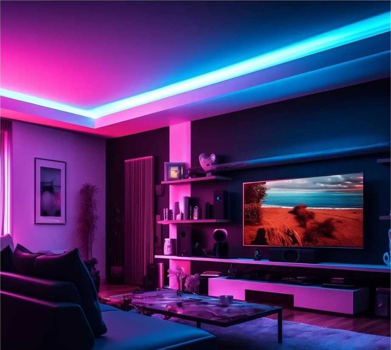 NOWA Taśma Pasek LED RGB 12V 230V listwa 20m Oświetlenie Z Pilotem