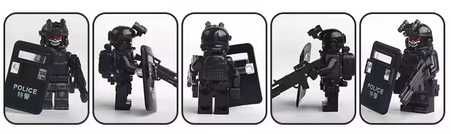 Zestaw Figurek Policja SWAT – 16 Postaci z Bogatym Wyposażeniem