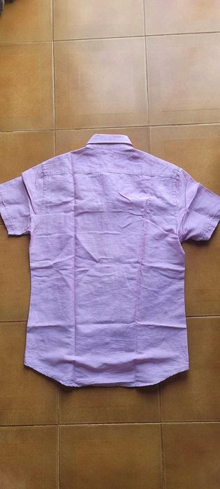 Camisa Cortefiel (Cor de Rosa, manga curta)
