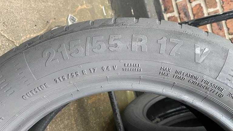 oL.7959 Opony 215/55R17 Continental Ecocontact 5 4szt RUDA ŚLĄSKA