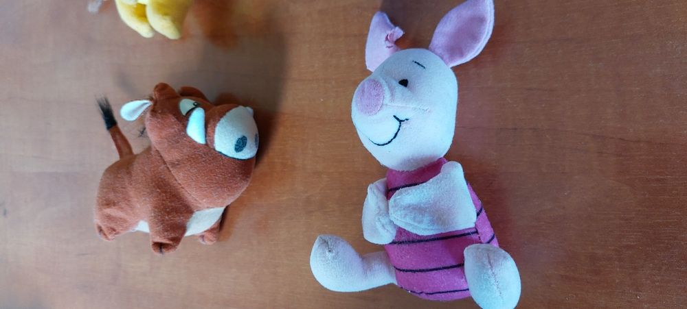Zestaw kultowe maskotki Disney prosiaczek osiołek pumba król lew