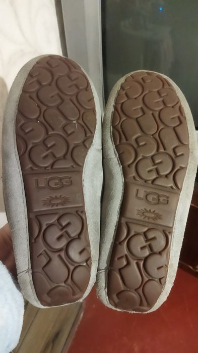 Оригінальні ugg, натуральне хутро, стильні, теплі туфлі-мокасіни
