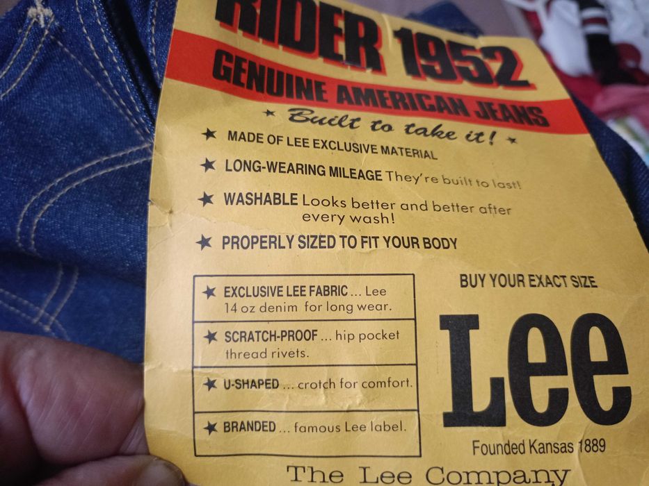 LEE RIDER 1952 r.29x36 Nowe. Okazja