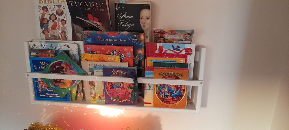 Półka skandynawska na książki regał na książki