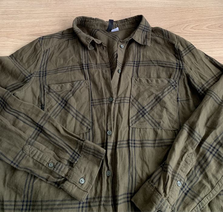 Bawełniana koszula w kratę H&M