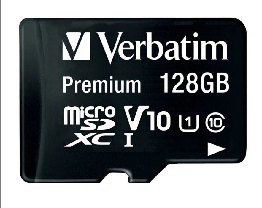 Карта пам'яті Verbatim Premium microSDXC 128GB UHS-I U1 + SD-адаптер