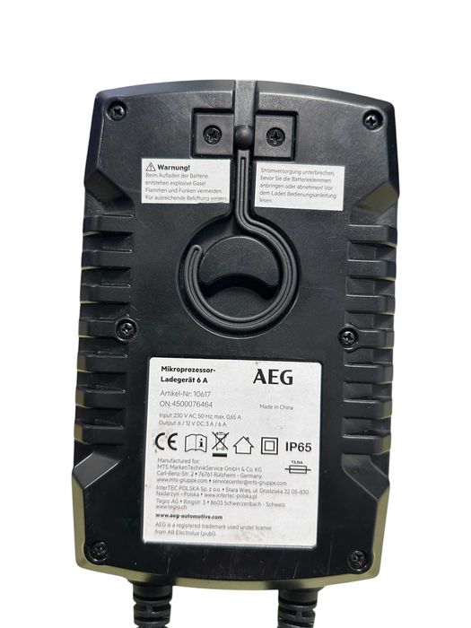 Ładowarka AEG 10617, 230 V, 6 V, 12 V