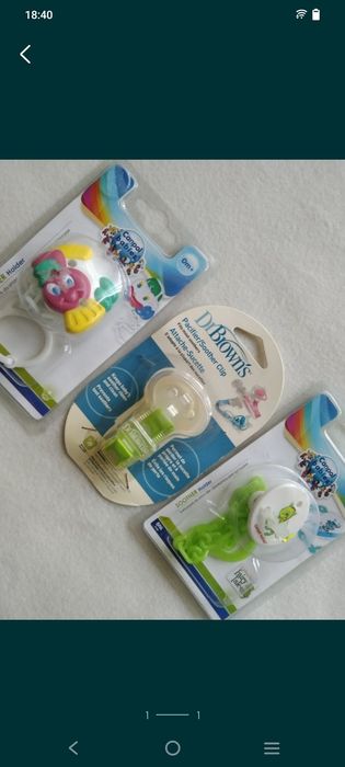 Łańcuszek przypinka do smoczka zawieszka klips