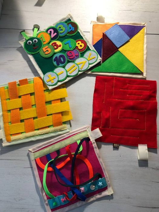 Фетровій великий сенсорній - тактильній набір.