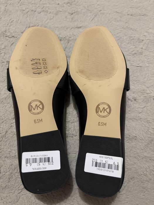 Michael kors оригинал лоферы мюли туфли кожа 36,5-37