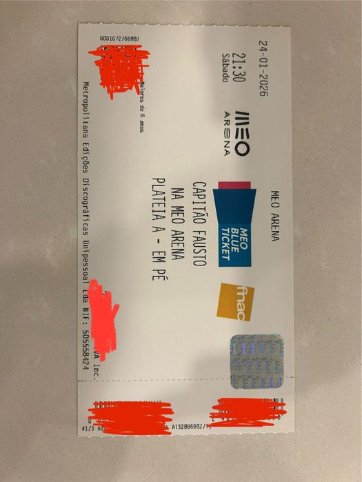 Bilhete capitão fausto