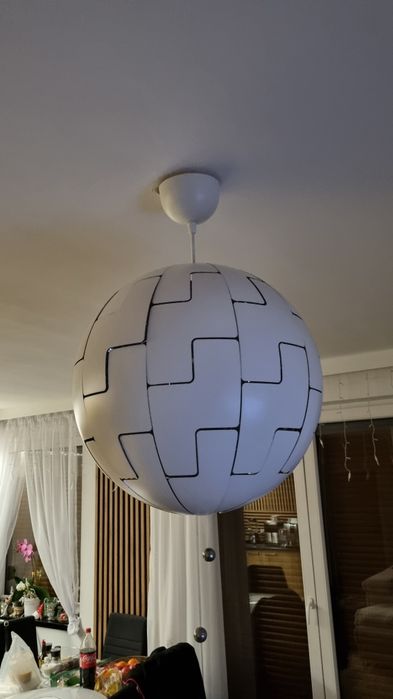 Lampa Ikea PS 2014 , 35/52 cm biało-srebrny