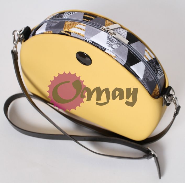 organizer OBAG MOON LIGHT trójkąty szare wkład 2 kieszenie OMAY