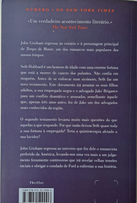 A Herança de Jonh Grisham