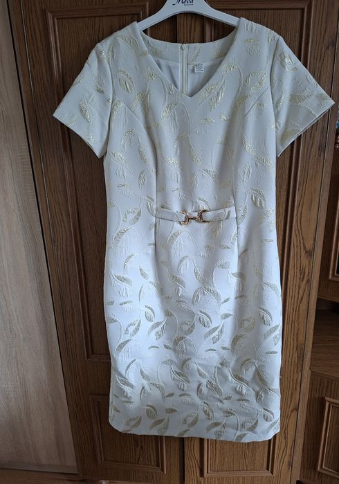 Elegancki komplet sukienka + marynarka Moda Exclusive r. 42