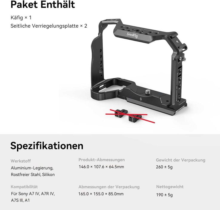 SmallRig 3667 - Klatka operatorska do Sony A7 IV, A7S III, A1